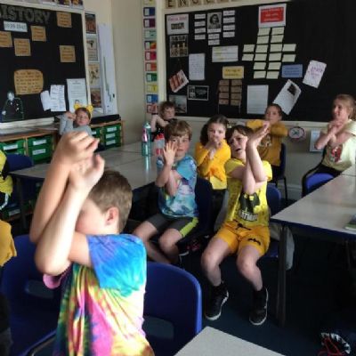 For 'Hello Yellow' Day Beech class took part in activities which helped us with our own well-being.