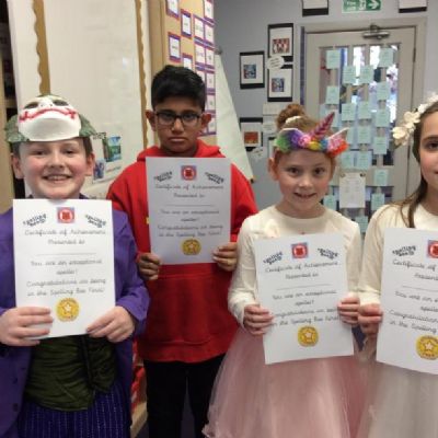 HAWTHORN CLASS - Exceptional spellers and Abeyson our winner of the SPELLING BEE