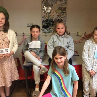 Beech class enjoyed expanding their vocabulary on dress as a word day.