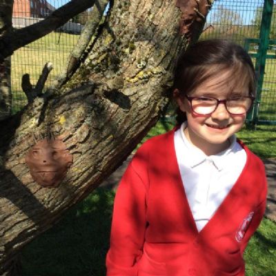 Our key worker children made clay tree faces and attached to the trees in our woodland areas and the playground.