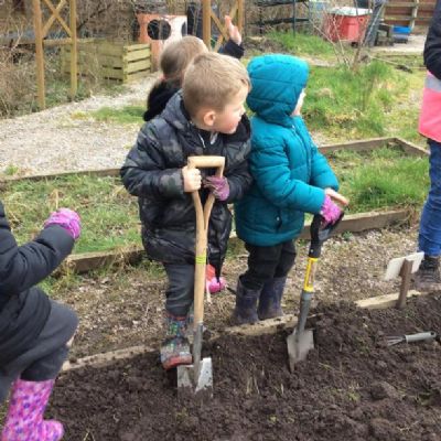 We worked on our gardening plot with volunteers from Chorley in Bloom.