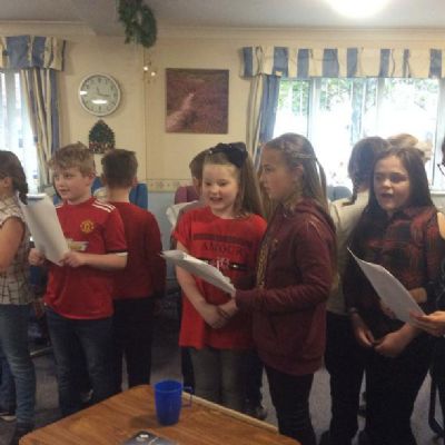 The school choir sang for the residents of Rivington View Nursing Home.