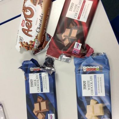 Year 3 tested their own questions when melting a range of different chocolates.