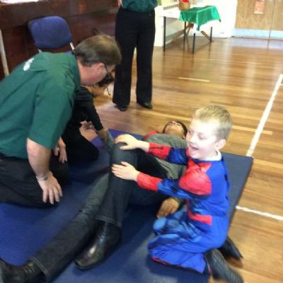 Chorley’s Angels visited school to teach us about safety in the home and how to get help if someone is hurt.