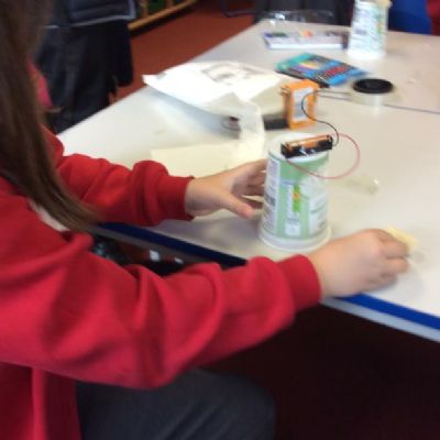 In our third week of science club we made scribble bots.