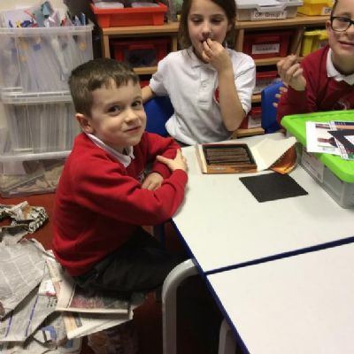 We made chairs strong enough to hold our weight out of paper and tape.