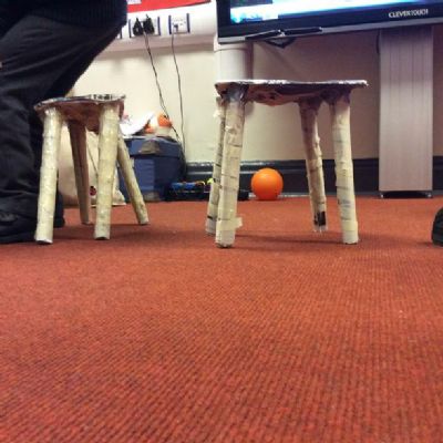 This week in Science Club, we tested the strength of paper and masking tape.
