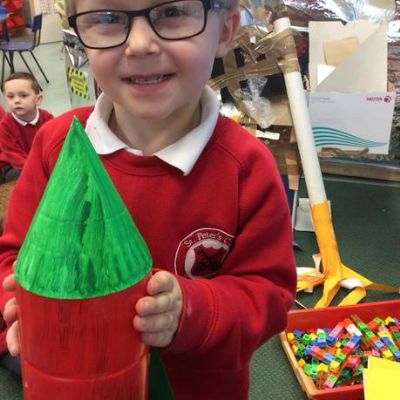 Class 2 have made their own rockets!