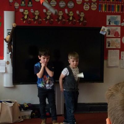 On our final day of Science week Class 6 designed, tested and evaluated their own rockets.