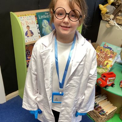 Children came to school dressed up in what job they would like when they grow up.