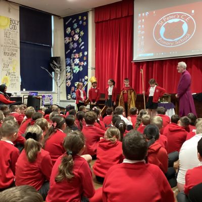 Our visit from the Bishop