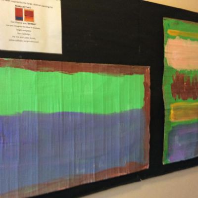 MARK ROTHKO inspired us to paint abstract and respond to colours.