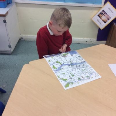 Elm Class enjoyed locating London landmarks on a map and writing the grid reference.