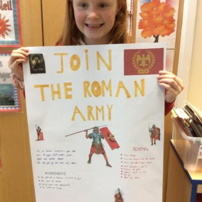 Our fabulous posters persuading Roman citizens to join the army......